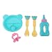Almencla 5 Pièces Mini Modèle de Cuillère de Fourchette de Vaisselle pour La Couleur Aléatoire de Poupée de Bébé de Mel Chan