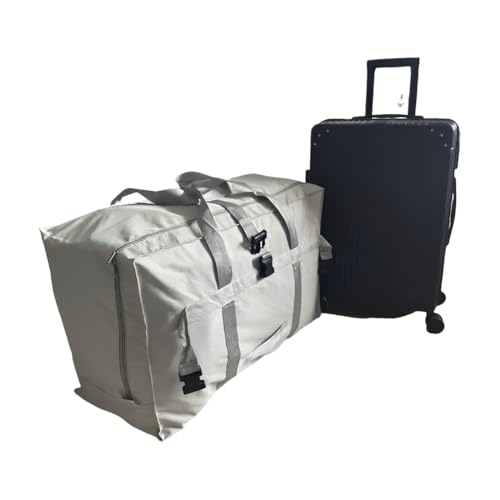 Large Oxford Travel Duffel Bag With Trolley Sleeve Multipurpose Storage Bag Reusable&Foldable Moving Tote Closet Storage Organizer2