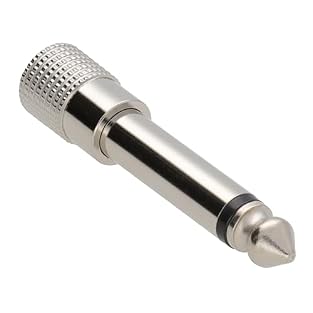 STEREO TO MONO CONVERSION - Converts any 3.5mm stereo male plug into a 6.35mm mono jack plug, ideal for connecting headphones or portable devices to professional audio equipment ALL METAL CONSTRUCTION - Durable nickel-plated body provides superior sh...