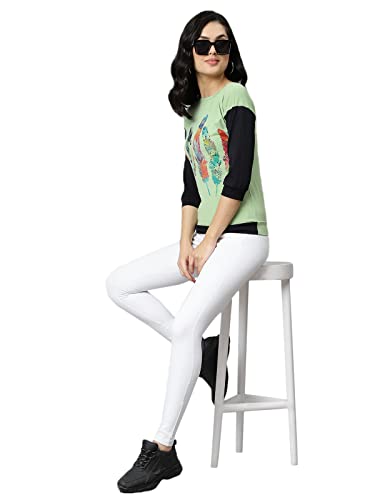 Image of DHRUVI TRENDZ Animal Print Regular Fit Jeans Korean Western Tops for Women Stylish
