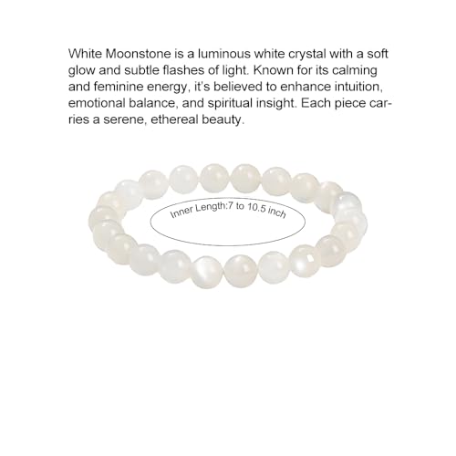 Bracelet for Women Men's Gifts - Protection Healing Crystal Bracelet - 8mm Gemstone Beaded Stretchable Bracelet Pulseras Para Hombres Mujer Stocking Stuffers2