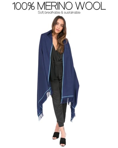 likemary Pashmina Shawls and Wraps - Handmade Merino Wool Blanket Scarf - Ethical Gift for Birthdays & Christmas4
