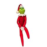 Picture of YCNASSS Christmas Elf Plush Doll - Red and Green Elves for Home Decoration, Xmas Ornaments Tabletop Home Office Decor, Fun Toys Gifts and Christmas Decorations (red)