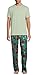Jurassic Park World Men's Logo Jungle Raptor Sleep Pajama Pants (X-Large) Green