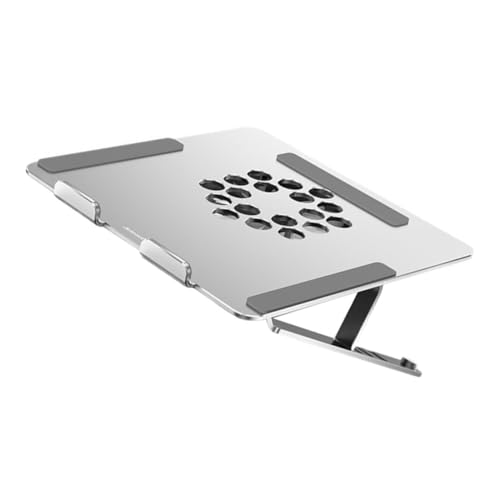 Base ajustable de aluminio con ventilador USB para laptops miniatura 1