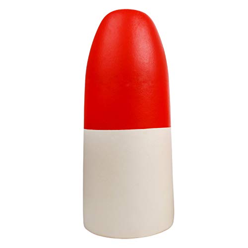 SILANON Crab Trap Floats Buoy -1 Pack Red/White Kayak Crab Pot Shrimp Trap Float Stabilizers Marker Buoys for Fishing 7x14