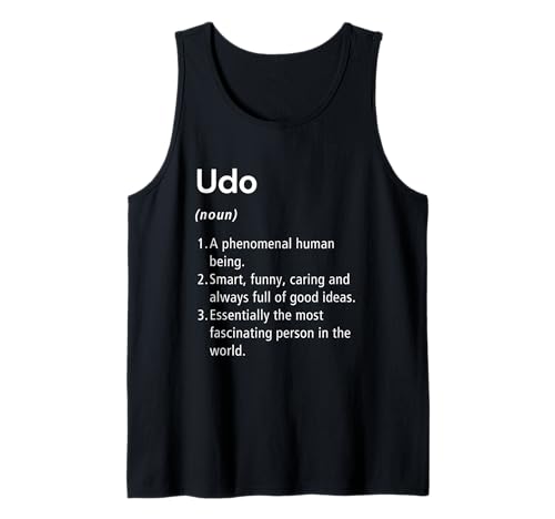 Udo Definición de nombre Diccionario divertido Camiseta sin Mangas