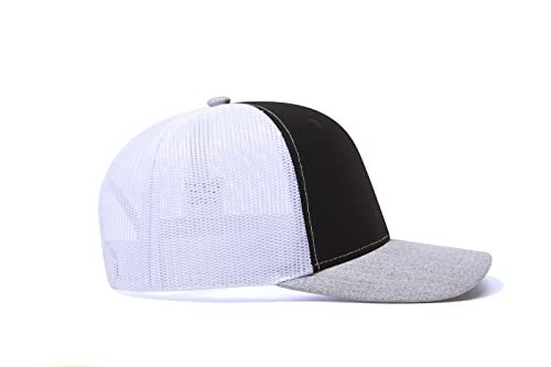 Image of Quanhaigou Trucker Hat - Mesh Snap Back - Unisex Adjustable Baseball Cap - Outdoor Hats for Men Women