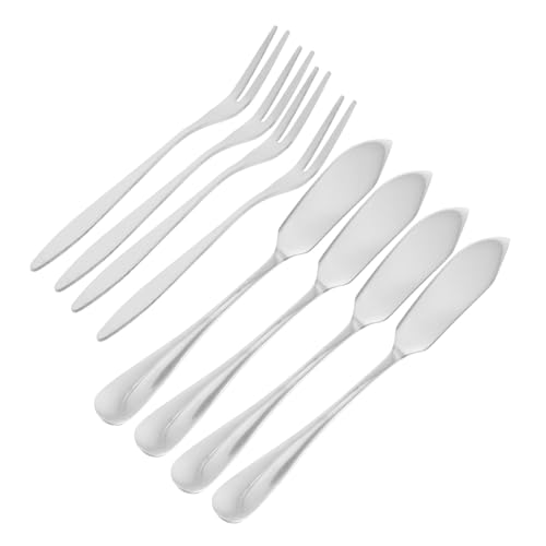 PRETYZOOM 1 Juego De 8 Piezas cuchillo de mantequilla cubiertos de oro rallador de queso talheres aco inocidavel aperitivos juego de cubiertos selecciones de comida Selección de comida