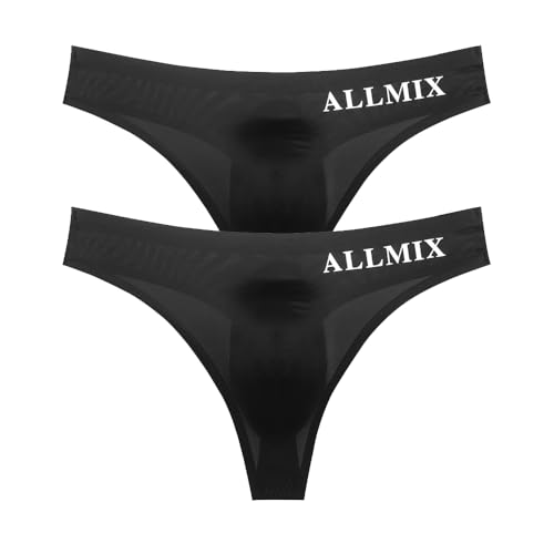 2Pcs Sexy Thong For Men 3D Pouch Mesh Summer T-Back Low Rise Briefs Underpants Set Hot Bikini G-String