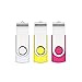 Lot de 3 Clé USB 64 Go SRVR USB 3.0 Flash Drive Stockage Rotation Disque Mémoire Stick avec Capuchon Voyant Del
