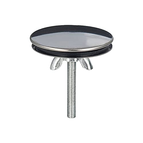 tecuro - Tapón para orificio para grifo (modelo de mercado), diámetro 42 – 43 mm, para cubrir orificios de grifo existentes en fregaderos, acero inoxidable, pulido - 12023