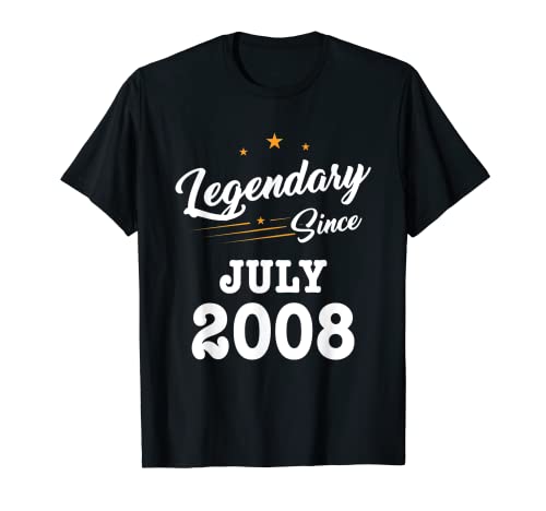Camiseta legendaria desde julio de 2008 para 13 años Camiseta