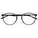 Produktbild OPULIZE Met Lesebrille Schlank Runder Rahmen Federscharniere Kratzfest Transparent Grau Schwarze Bügel Herren Damen R60-7 -1.50