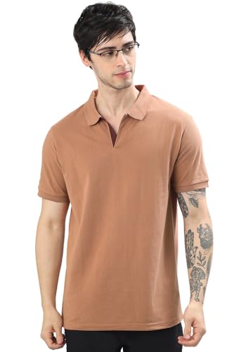 Image of Wear Your Opinion Solid Cotton Rich Polo T Shirt | Collar Tshirts | Half Sleeves | Plain-Regular Fit (Available in Plus Size)