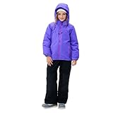 SMONTY SNOWER Traje de nieve con capucha desmontable, traje de esquí, extra caliente, traje de invierno