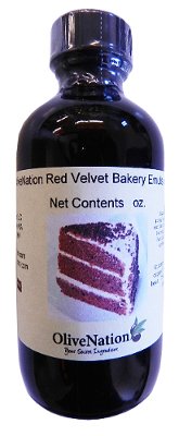 OliveNation Red Velvet Bakery Flavor Emulsion, Water Soluble, Kosher, Gluten Free, Vegan - 4 ounces