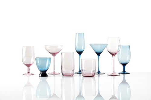Fortessa Gala Glass, 8 Ounce Martini (Set of 4), Pink by Fortessa - Image 5