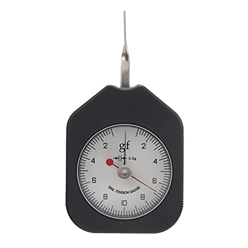 Jeanoko SEG-10-2 Tension Gauge, 10g Measuring Value, Double Pointer Force Meter for Spring, Valve, Relay, Micro Switch with ABS Alloy Material