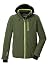 Killtec Herren Outdoorjacke/Funktionsjacke mit abzipbarer Kapuze und Schneefang KSW 24 MN SKI JCKT, waldgrün, L, 43429-000