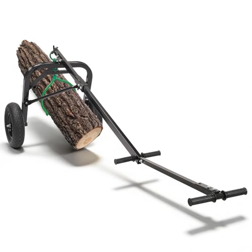 Gelacie Log Dolly with Skidding Arch for Log Handling 31 inch Tires