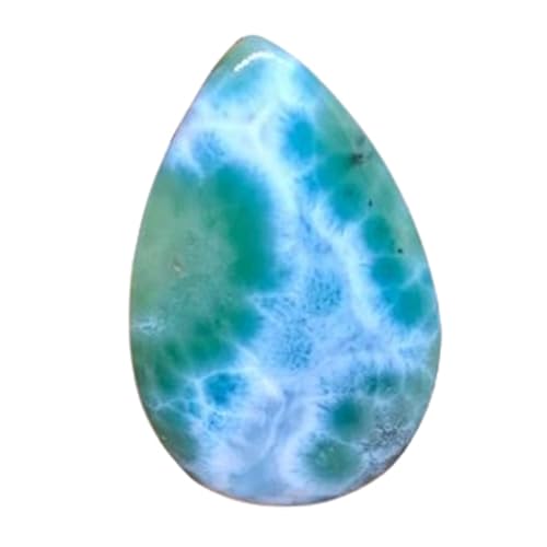 Larimar cabochon poire naturel de 46mm pour créations de haute joaillerie unique