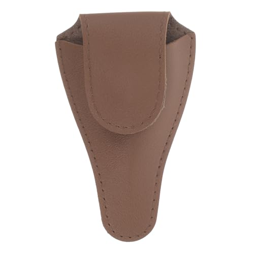 LIFKOME Protector para Tijeras de Cutícula de PU Funda Duradera y Suave para Cortaúñas y Pinzas de Uñas Diseño Multifuncional para Manicura y Cómoda Color Marrón Oscuro Unisex