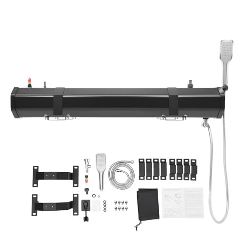 ORIDLECTAL Solardusche mit Handbrause, Frischwassertank, Portable Shower mit 20 l Tank, Dusche fürs Camping, Für Fahrzeuge, LKWs, SUVs, Zum Wandern, Autowaschen, Strandurlaub 18L