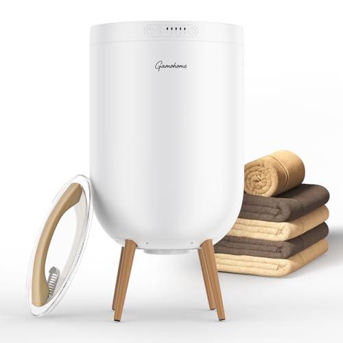 GAMOHOME Towel Warmer Luxury Heated Bucket – Bluetooth Speaker, Ambient Light & Auto Shut Off –...