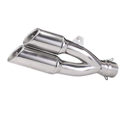 Silencieux d'échappement moto universel 51mm double sortie pour CBR650R et MT07