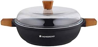 Wonderchef 63152127 Caesar Non Stick Induction Serving cookware, Aluminium, Black
