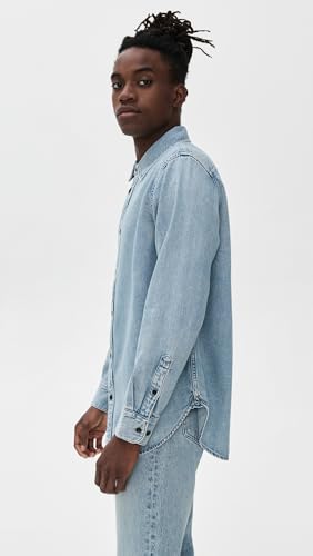 rag & bone Men's Finch Denim Shirt4