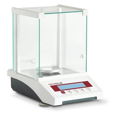American Fristaden Lab Analytical Balance, 0.1mg (0.0001g) Resolution and 120g Capacity Laboratory Scale, Professional Analytical Balances with 1 Year Warranty Cover