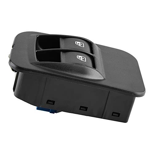 Elektrischer Fensterschalter mit Rahmenprämiumqualität Robustes Kunststoffgehäuse Einfacher Installation für Bipper Tepee 2008 2014 Black 1PC