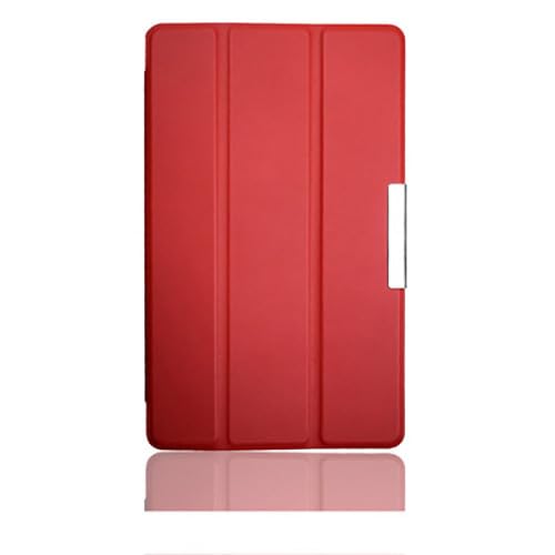 Schutzhülle für Google Nexus 7 2. (2. Modell 2013), PU-Leder, mit Ständer, passend für Nexus 7 Tablet, Rot