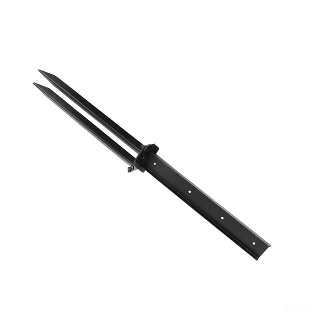 Anclaje Poste Valla para acero Grueso Clima Anclaje Poste Valla(2PC) | Metal grueso antioxidante, protege contra óxido, durabilidad larga, uso exterior, para resistencia elementos
