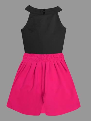 Image of A.T.U.N. (ALL THINGS UBER NICE) Girls Tank Top and Skort Set | Stylish Sleeveless 2 Piece Outfit Set for Kids | Comfortable Soft Fabric Clothing Set for Girls
