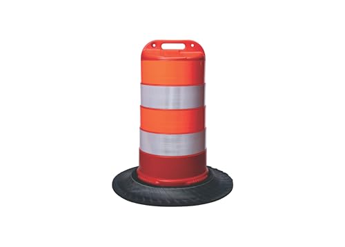 Traffic Drum/Construction Road Barrel with Tire Ring – Featuring 4 Reflective 6-Inch Bands (All Orders Palletized & Shipped Freight) (10 Pack) - Thumbnail 2