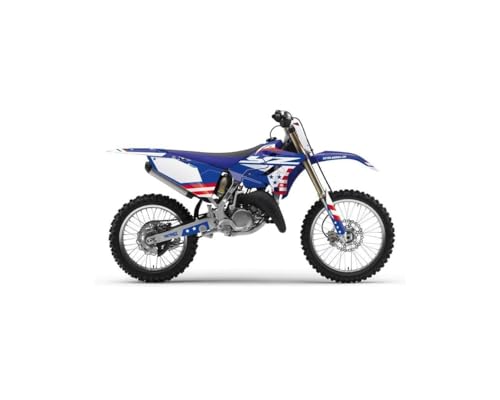Kit deco Yamaha 250 YZ bleu autocollant haute resistance style Patriot