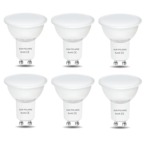SUN POLARIS GU10 Led Bulbs Natural White 4000K, 4W 320lm, Equivalent to 25W Halogen Spotlight Bulb