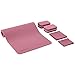 Amazon Basics - Set da 6 pezzi per yoga, con tappetino spesso in TPE, 0,6 cm, borgogna