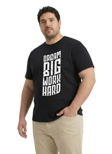 Image of Toodlegram Cotton Printed T-Shirt for Plus Size Men Round Neck Casual