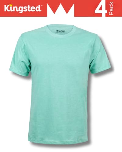 Image of Kingsted T-Shirts for Men Pack - Royally Comfortable - Super Soft Premium Fabric - Well-Crafted Classic Tee