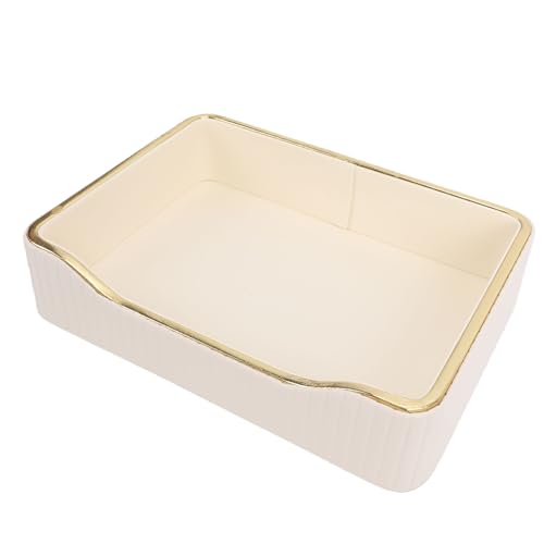 Bandeja de Perfume de Cuero Evita Pérdida de Joyas y Pequeños Accesorios 4