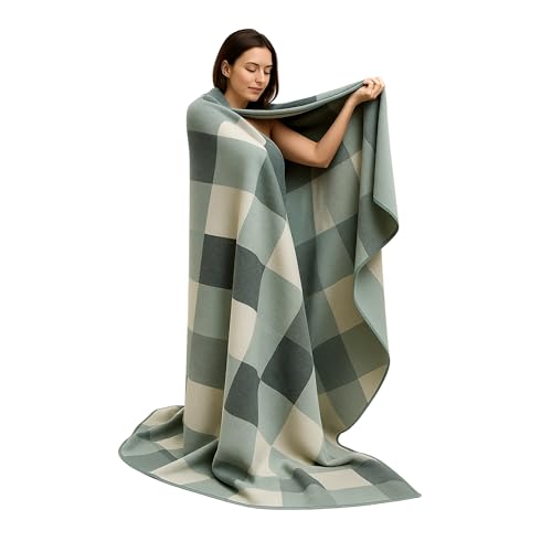 Tommy Lion Alpaca Wool Blanket, Handmade Ultra Soft Throw, Queen & Full Size, Boho Colors Parttern...