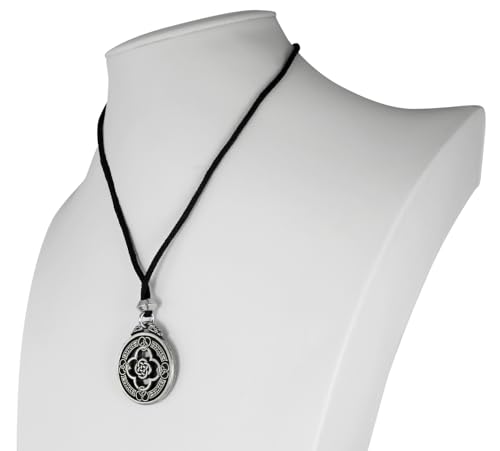 Pewter Celtic Knot Warrior Shield Pendant Necklace - Thumbnail 4