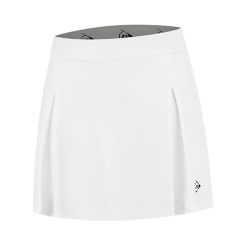 DUNLOP Falda De Tenis Club Niña, Blanco, 140