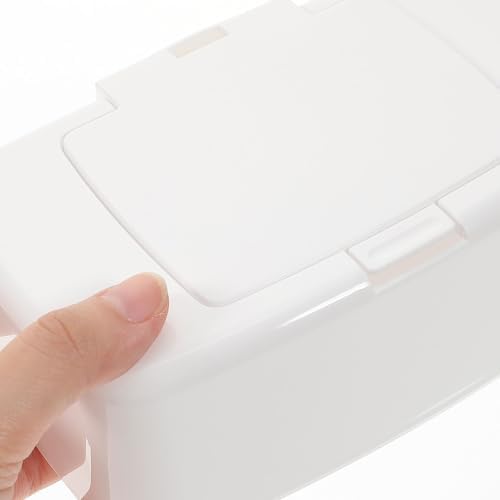 FRCOLOR Portable Lightweight Dispenser Convenient Wipes Box with Lid Table for Storage, Pp Material Tissue Case, Simple Design for Dining and Travel Use — view 3