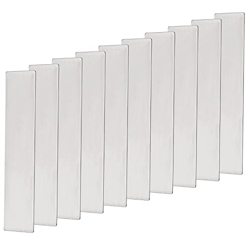 ECSiNG 10Pcs Air Compressor Valve Plate Fit for 65mm Cylinders Metal Valve Plate Steel Air Compressor Valve Plate Replacement 11 x 57mm