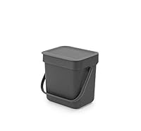 Brabantia Waste Bin Sort and Go 3 Litre Capacity, Grey